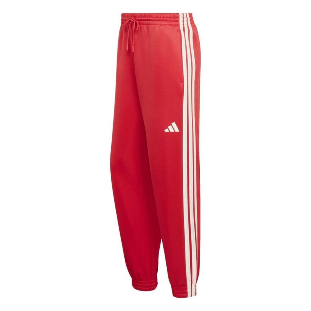 Adidas Unisex Adult Stadium 3 Stripes Tapered Joggers / Ruby Red